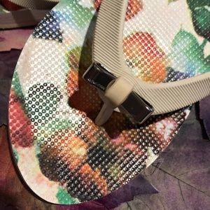 COACH Flowered Flip Flops